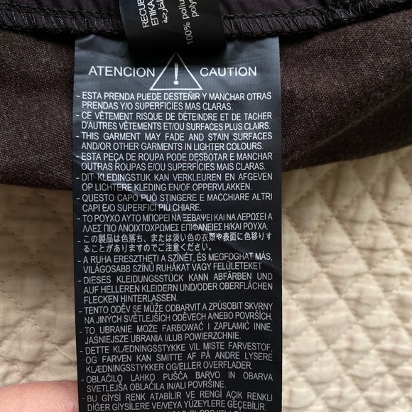 Zara NWT women’s joggers Size L shiny black polyurethane - Picture 8 of 12